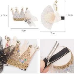 Decorative hair clip - swan - crownHair clips