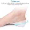 Height increase shoe insoles - silicone gel pads - insole sock - heel / ankle protectionFeet