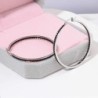 Big hoop earrings - with black crystalsEarrings