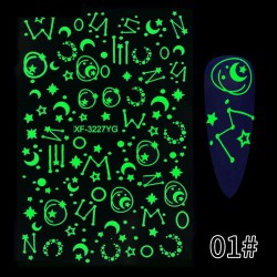 Decorative luminous nails stickersNail stickers