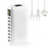 40W - Smart charger - multi port - 8 USB - 5V 8A - LEDChargers