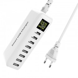 40W - Smart charger - multi port - 8 USB - 5V 8A - LEDChargers