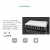 40W - Smart charger - multi port - 8 USB - 5V 8A - LEDChargers