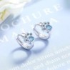 Small round silver earrings - blue crystal animal pawEarrings