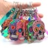 Colorful Mexican skull - keychainKeyrings