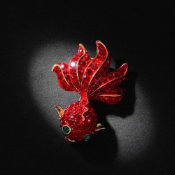 Red crystal goldfish - elegant broochBrooches