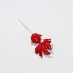 Red crystal goldfish - elegant broochBrooches