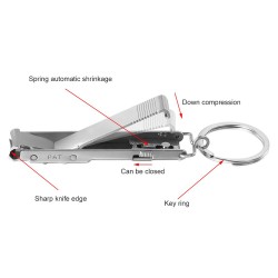 Ultra-thin - foldable hand / toe nail clippers - stainless steelClippers & Trimmers