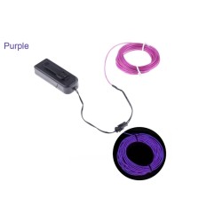 Flexible neon LED light - 3m wire - battery poweredHalloween & Party