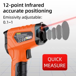 Digital infrared thermometer - laser gun - LCD - IR - non contactThermometers