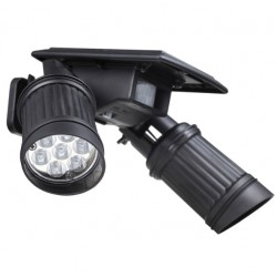 LED solar lamp - PIR motion sensor - dual head spotlight - waterproof wall lightSolar lighting