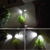 LED solar lamp - PIR motion sensor - dual head spotlight - waterproof wall lightSolar lighting