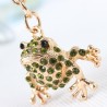 Crystal gold frog keyringKeyrings