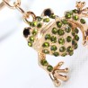 Crystal gold frog keyringKeyrings