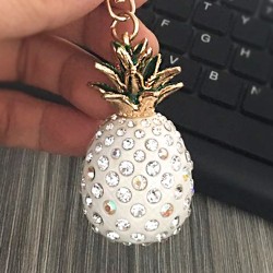 Crystal pineapple - keychainKeyrings