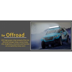12V - 18W - LED work light for motorcycle - boat - car 4x4 - SUV - ATV - spot / flood lamp - 2 piecesLED light bar