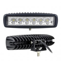12V - 18W - LED work light for motorcycle - boat - car 4x4 - SUV - ATV - spot / flood lamp - 2 piecesLED light bar