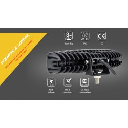 12V - 18W - LED work light for motorcycle - boat - car 4x4 - SUV - ATV - spot / flood lamp - 2 piecesLED light bar