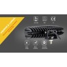12V - 18W - LED work light for motorcycle - boat - car 4x4 - SUV - ATV - spot / flood lamp - 2 piecesLED light bar