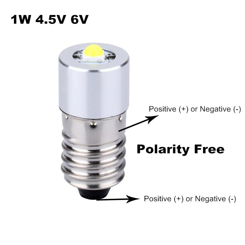 E10 - LED flashlight bulbE10