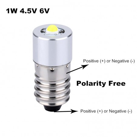 E10 - LED flashlight bulbE10