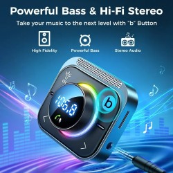 Universal car Bluetooth FM transmitter - dual USB charger - built-in microphoneFM transmitters