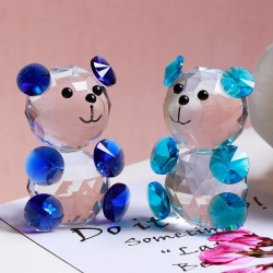 Colorful crystal bear - figurine - miniatureStatues & Sculptures