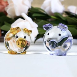 Colorful crystal piggy - figurineStatues & Sculptures