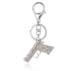 Mini crystal gun - keychainKeyrings
