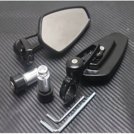Universal aluminum motorcycle bar-end mirrorsMirrors