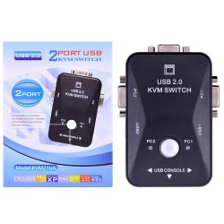 KVM switcher - splitter - 2 port - USB 2.0 - 1920*1440 VGA SVGACables