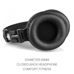 Professional DJ studio headphones - wired stereo headset - with microphoneEar- & Headphones