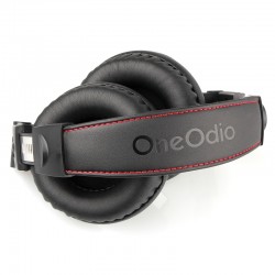 Professional DJ studio headphones - wired stereo headset - with microphoneEar- & Headphones