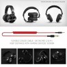 Professional DJ studio headphones - wired stereo headset - with microphoneEar- & Headphones