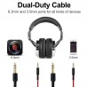 Professional DJ studio headphones - wired stereo headset - with microphoneEar- & Headphones
