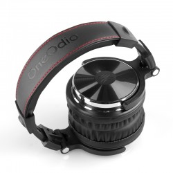 Professional DJ studio headphones - wired stereo headset - with microphoneEar- & Headphones