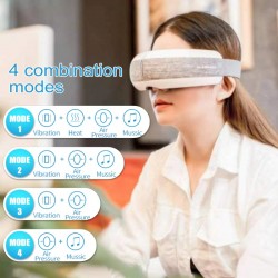 Smart eye massager - heated air compression - tired eyes - dark circles - massage - relaxation - BluetoothMassage