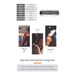 Smart eye massager - heated air compression - tired eyes - dark circles - massage - relaxation - BluetoothMassage