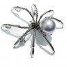 Black spider with pearl - elegant broochBrooches