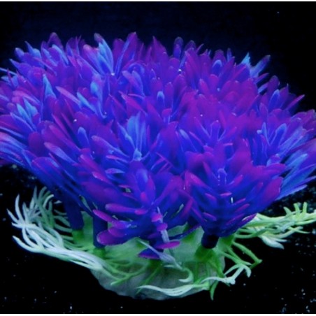 Artificial plastic plant - purple flower - aquarium decorationDecorations
