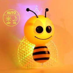 LED night light - wall plug - with sensor - cartoon beeLights & lighting