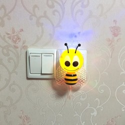 LED night light - wall plug - with sensor - cartoon beeLights & lighting