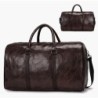 Leather travel / sports bag - shoulder strap - large capacityBags