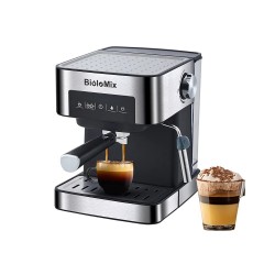 BioloMix - coffee maker machine - for espresso / cappuccino / latte / mocha - with milk frother - 20 BarBar supply