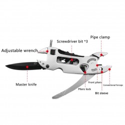 Multi-tool - adjustable wrench - pliers - stainless steelWrenches
