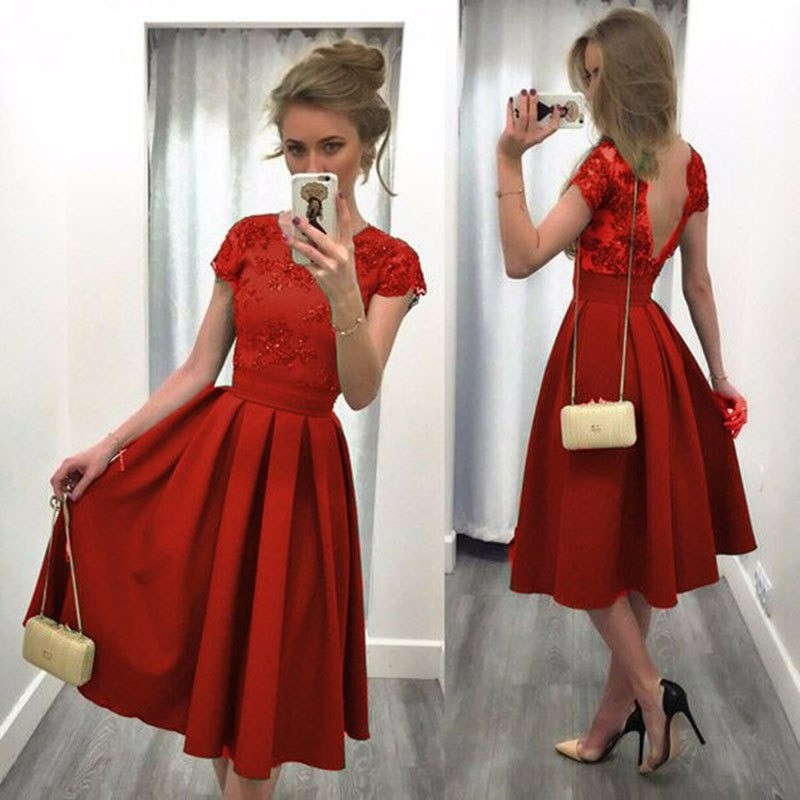 Sexy dress - backless - patchwork floral patternDresses