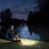 100W Waterproof Flood Light Outdoor Reflector LED External Projector RGB Spotlight Searchlight Rechargeable by 6*18650 Batter...