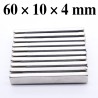 N35 - neodymium magnet - strong block - cuboid - 60 * 10 * 4mmN35