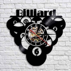 Billiard - balls - LED - wall clockClocks