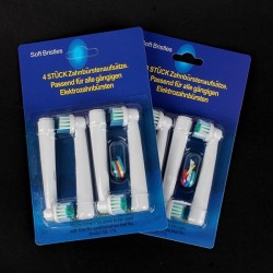 Electric toothbrush head - for Oral B 3D - 4 piecesMouth